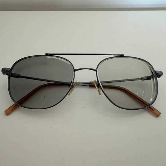Technolite Flex Eyeglasses Frames TLF 707 GM Gunmetal Gray Aviator 55-18-145 - Picture 1 of 6